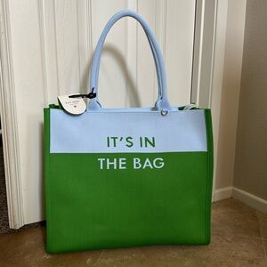 Kate Spade x Target It’s In The Bag Green and Light Blue Tote